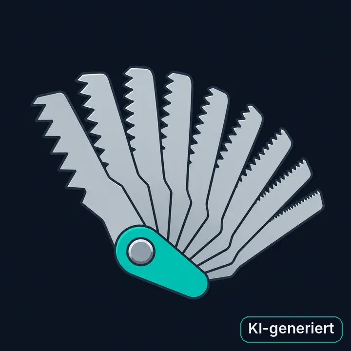 Gewindesteigungslehre (Gewindeschablone) als Illustration